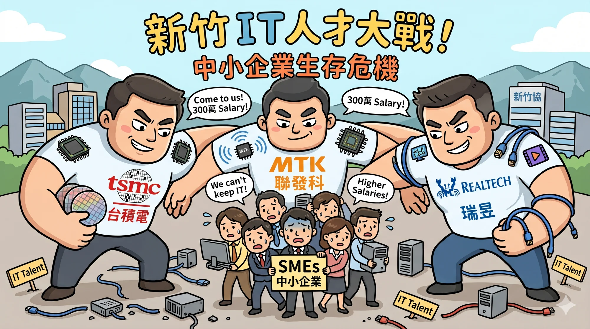 Hsinchu IT talent war — SMBs vs. TSMC, MediaTek, Realtek